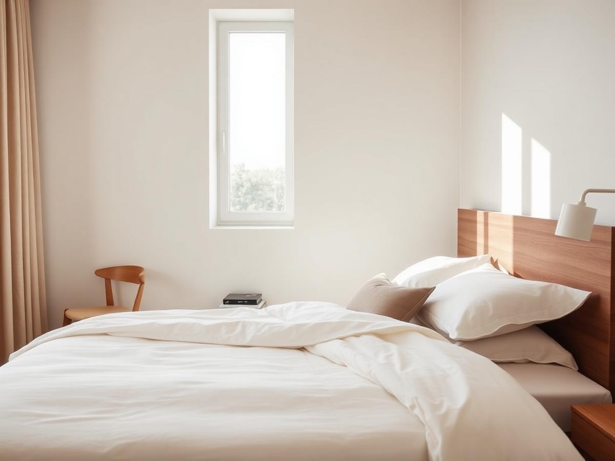 Serene bedroom interior